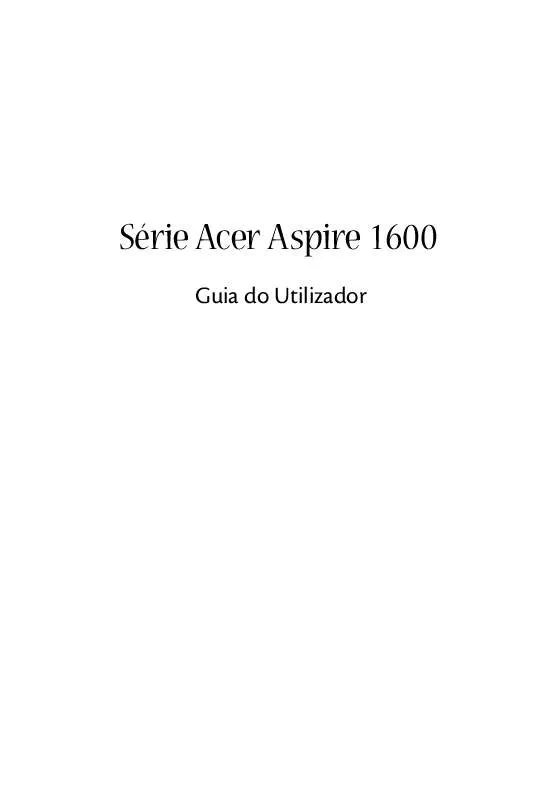 Mode d'emploi ACER ASPIRE 1600