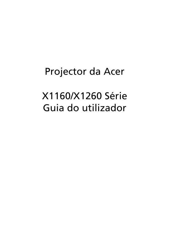 Mode d'emploi ACER X1160