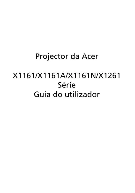 Mode d'emploi ACER X1261