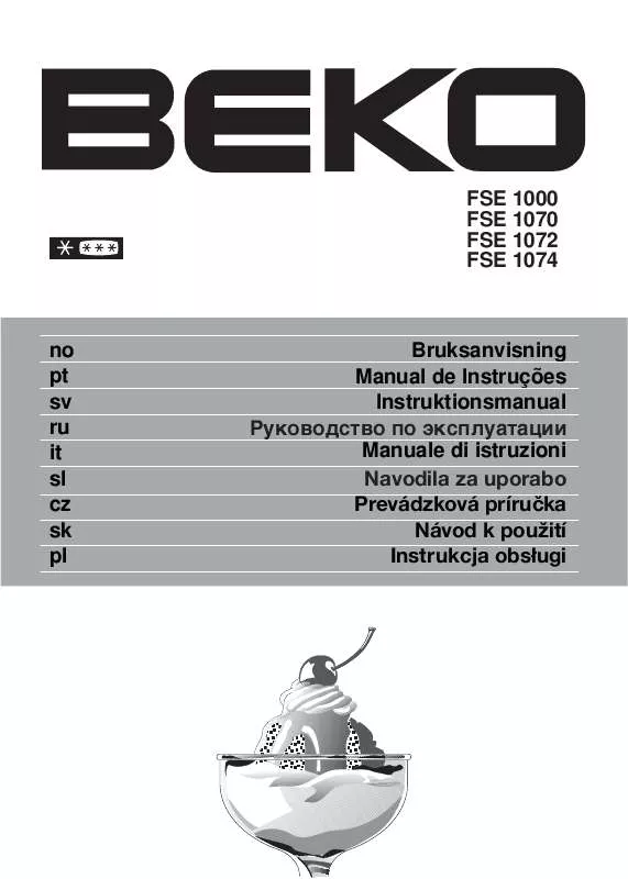 Mode d'emploi BEKO FSE 1070