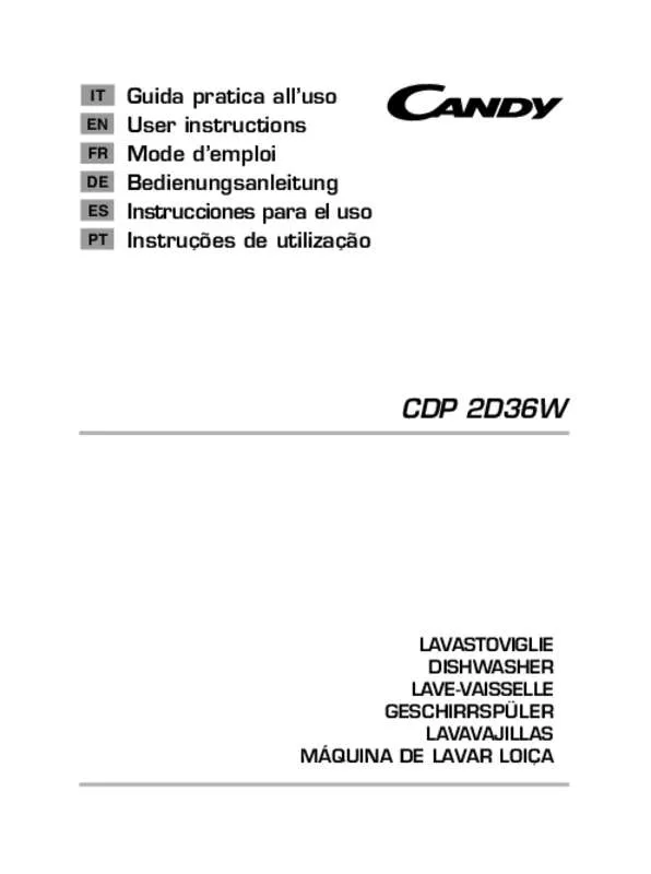 Mode d'emploi CANDY CDP 2D35W-47
