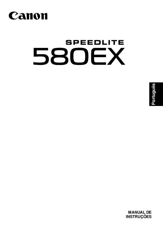 Mode d'emploi CANON SPEEDLITE 580EX