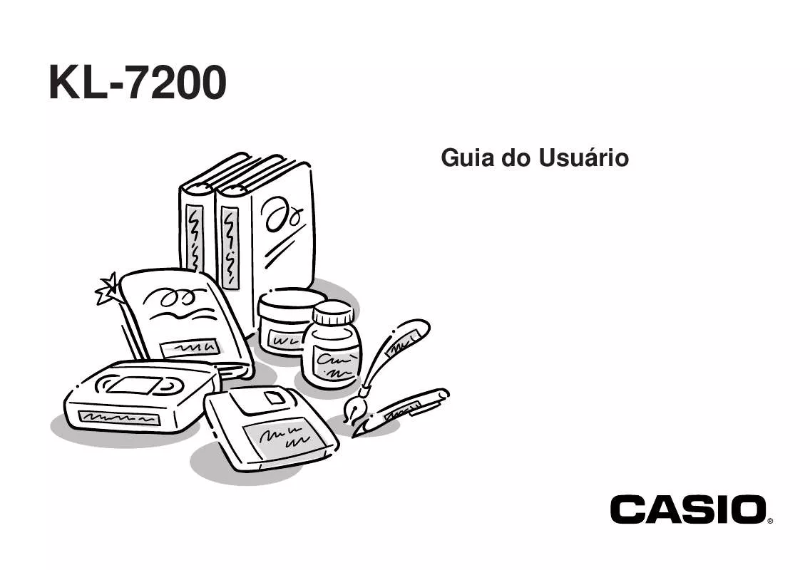 Mode d'emploi CASIO KL-7200