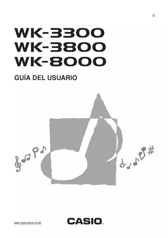 Mode d'emploi CASIO WK-8000
