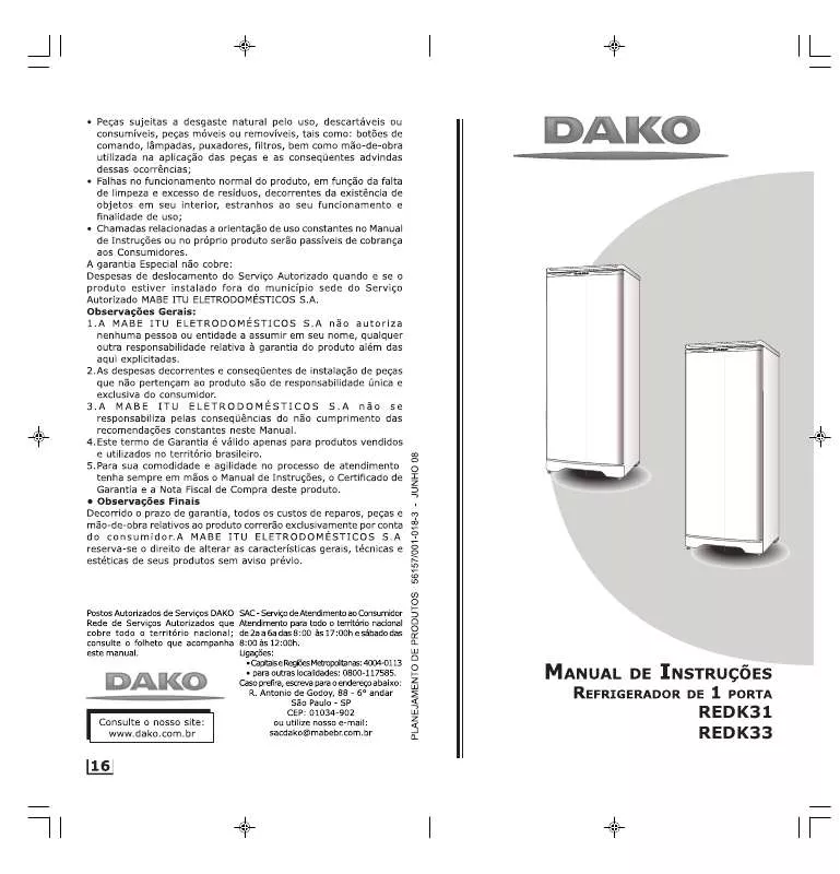 Mode d'emploi DAKO REDK31