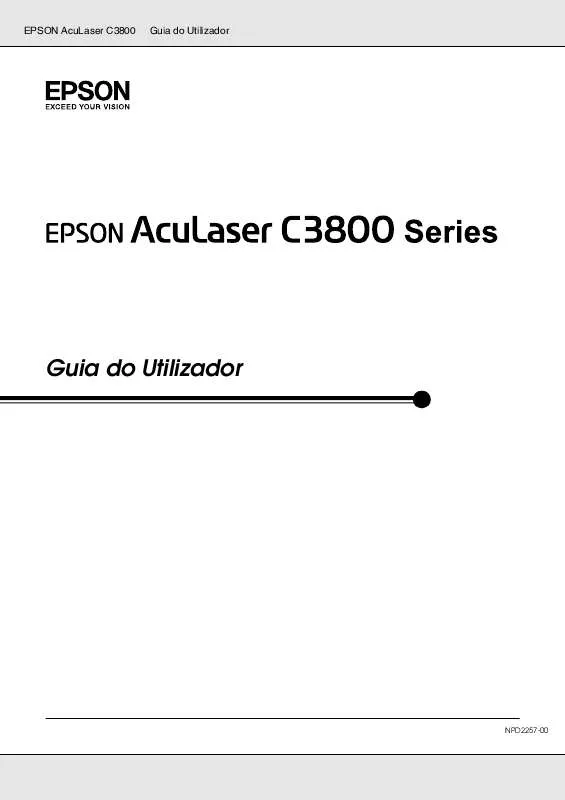 Mode d'emploi EPSON ACULASER C3800N