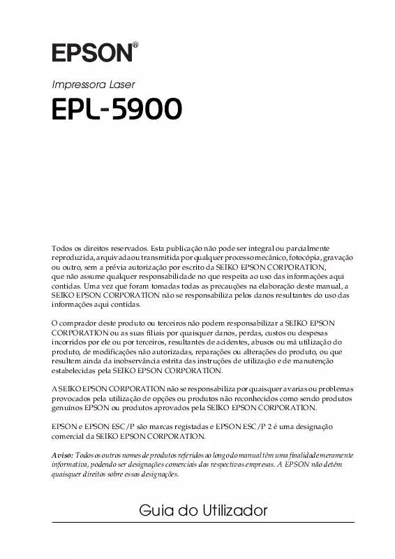 Mode d'emploi EPSON EPL-5900