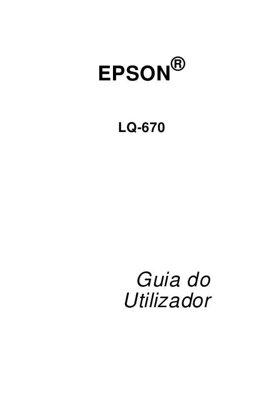 Mode d'emploi EPSON LQ-670