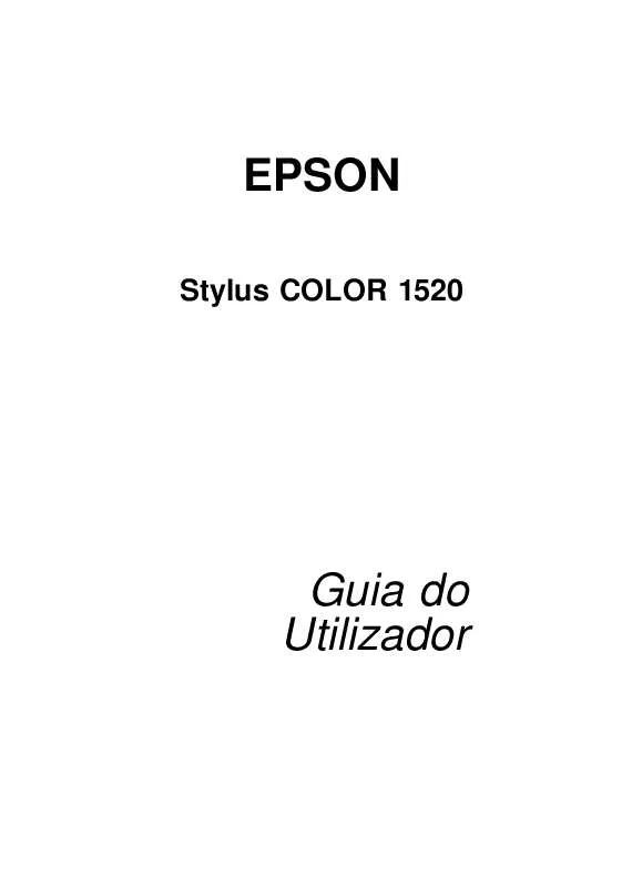 Mode d'emploi EPSON STYLUS COLOR 1520