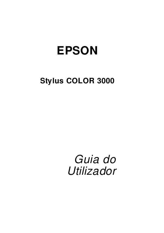 Mode d'emploi EPSON STYLUS COLOR 3000
