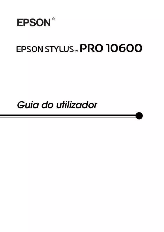 Mode d'emploi EPSON STYLUS PRO 10600
