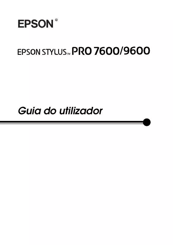 Mode d'emploi EPSON STYLUS PRO 9600