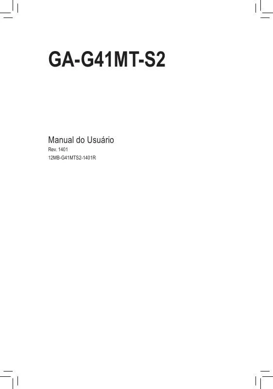 Mode d'emploi GIGABYTE GA-G41MT-S2