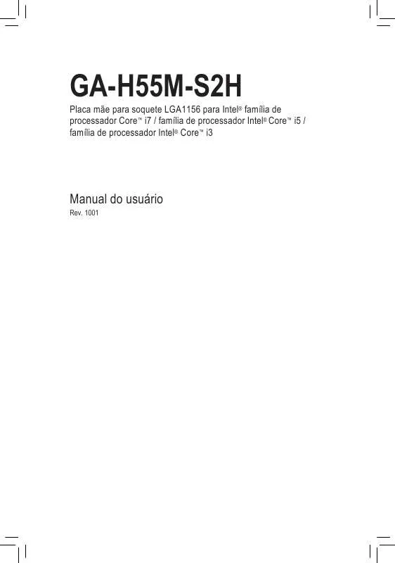 Mode d'emploi GIGABYTE GA-H55M-S2H