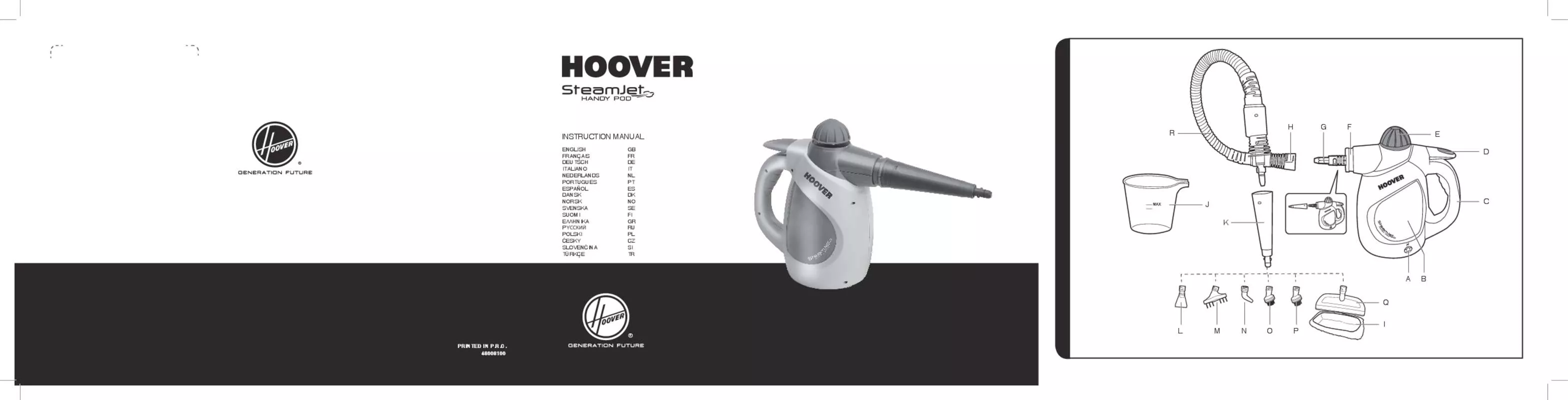 Mode d'emploi HOOVER SSNHB 1300