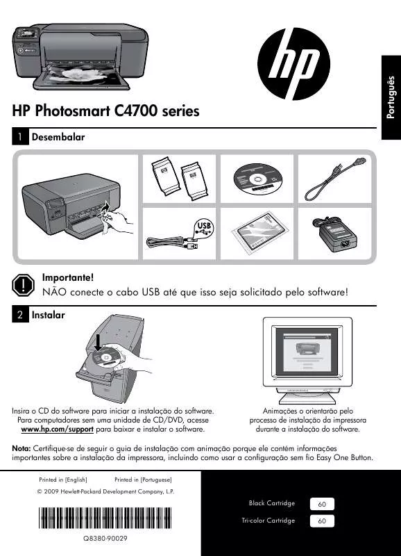 Mode d'emploi HP PHOTOSMART C4780