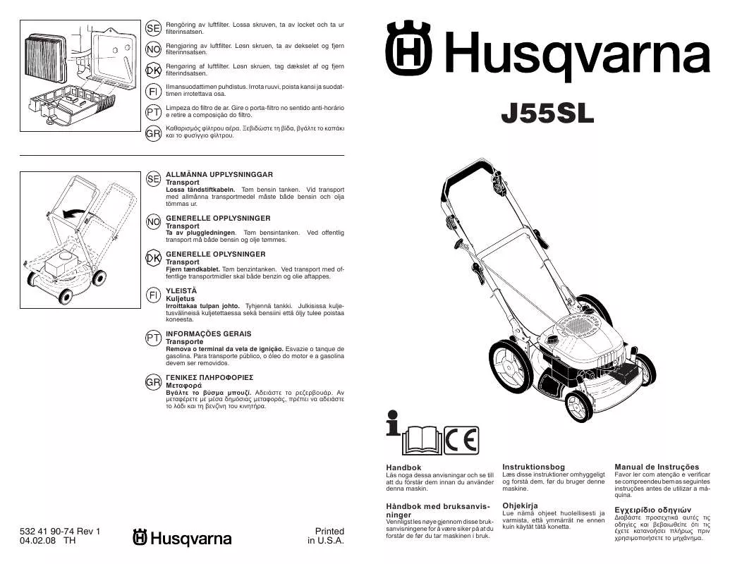 Mode d'emploi HUSQVARNA J55 SL