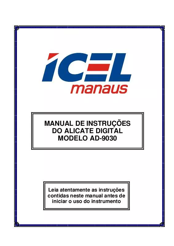 Mode d'emploi ICEL MANAUS AD-9030