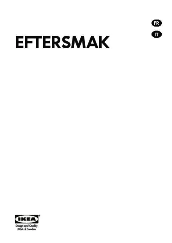 Mode d'emploi IKEA EFTERSMAK 90411771