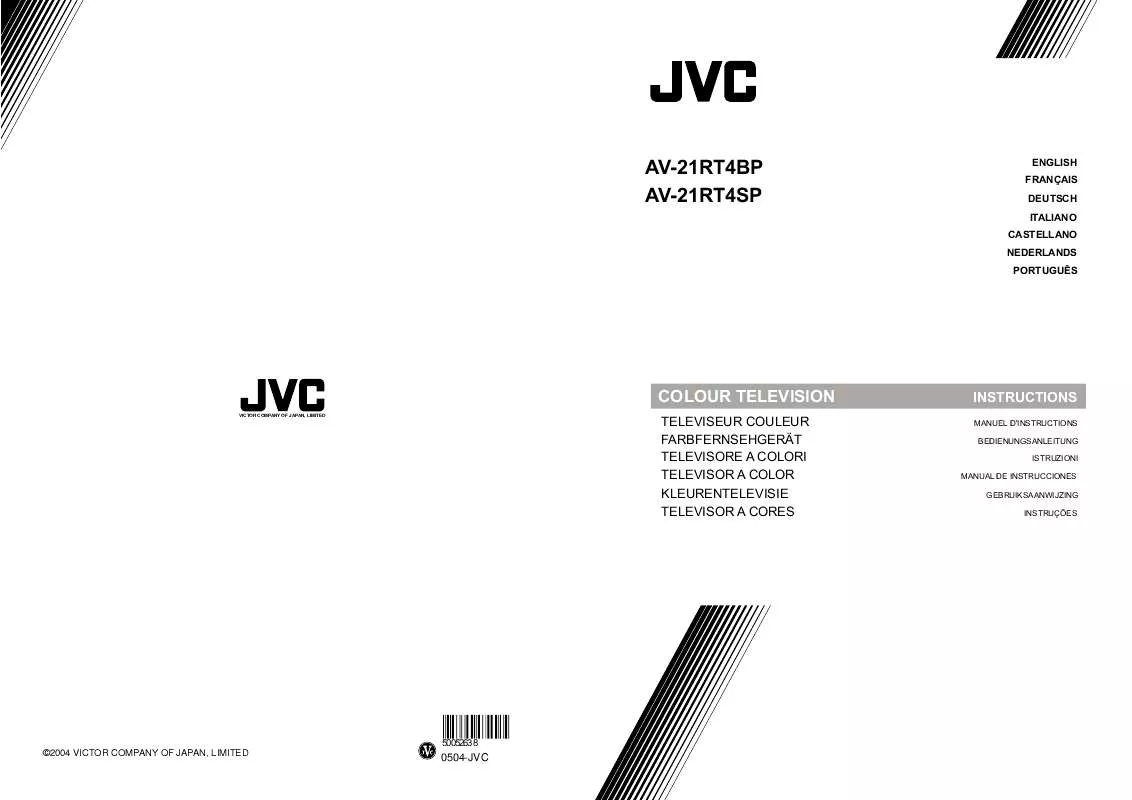 Mode d'emploi JVC AV-21RT4BP