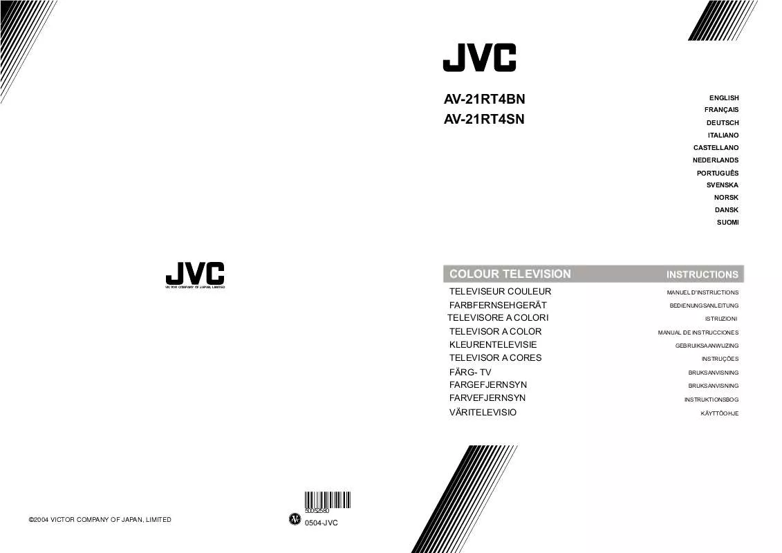 Mode d'emploi JVC AV-21RT4SN