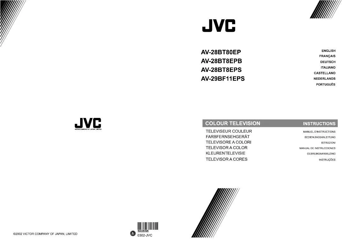Mode d'emploi JVC AV-28BT80EP