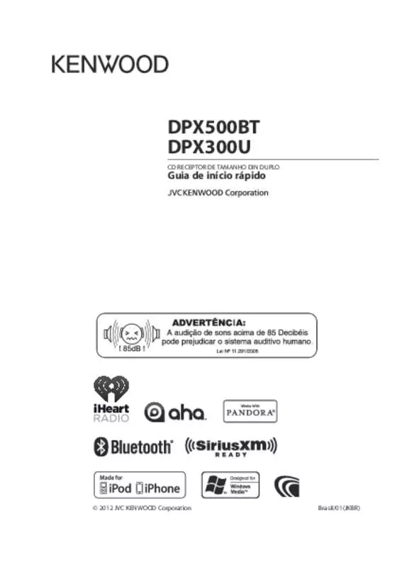 Mode d'emploi KENWOOD DPX500BT