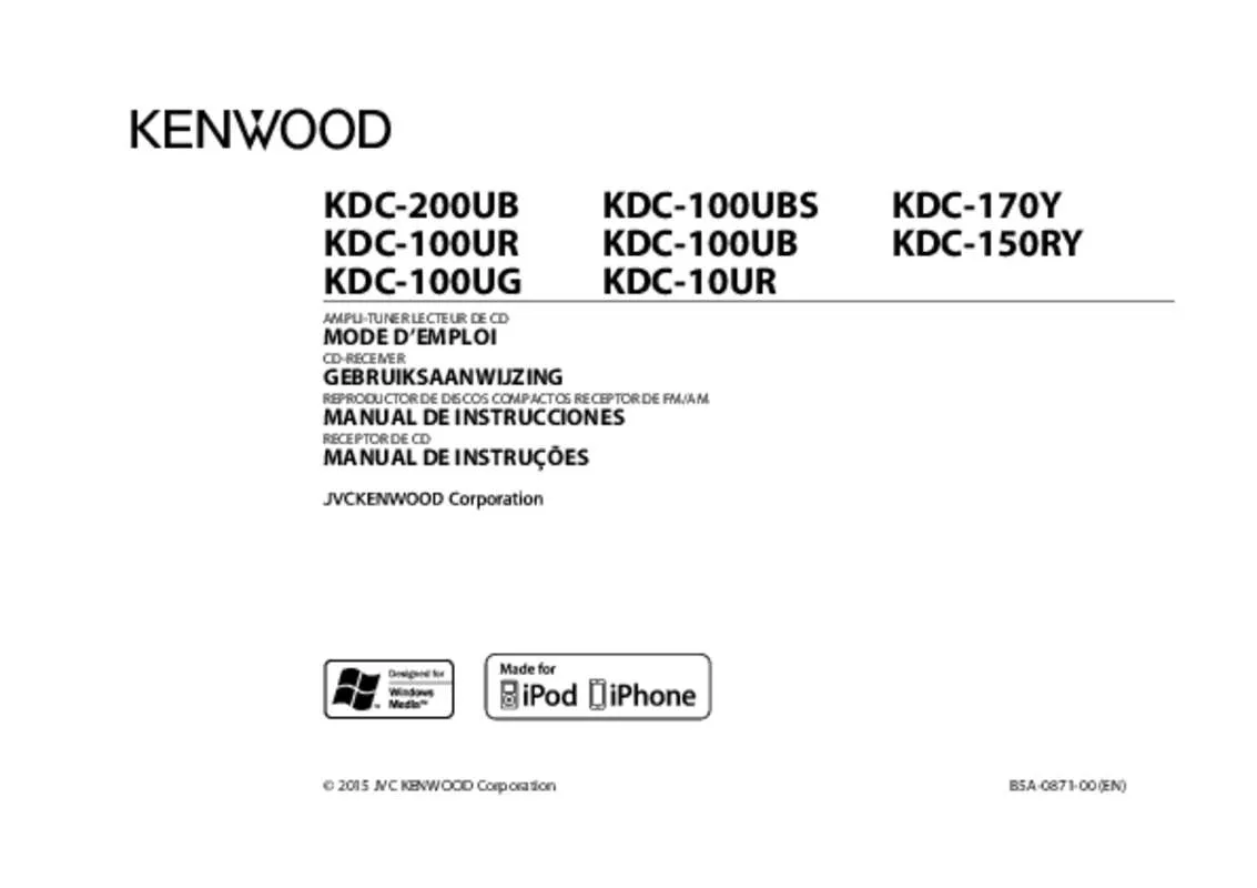 Mode d'emploi KENWOOD KDC-200UB