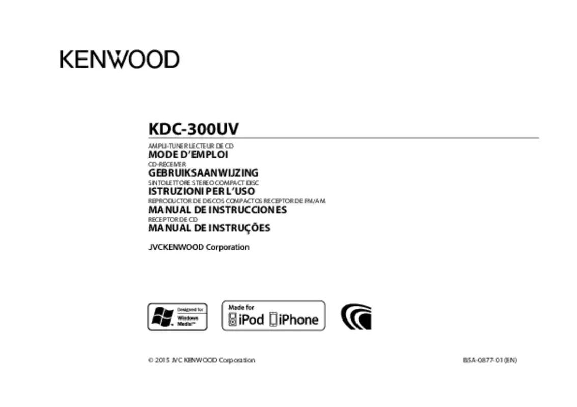 Mode d'emploi KENWOOD KDC-300UV
