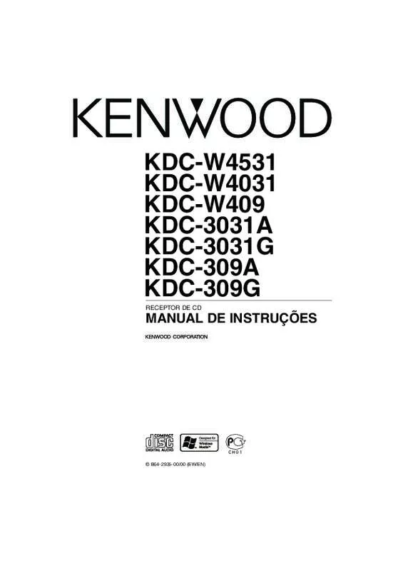 Mode d'emploi KENWOOD KDC-309G
