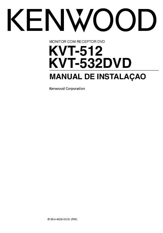 Mode d'emploi KENWOOD KVT-532DVD