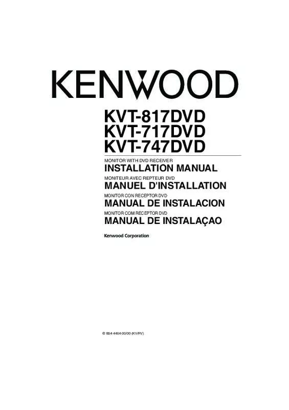 Mode d'emploi KENWOOD KVT-747DVD