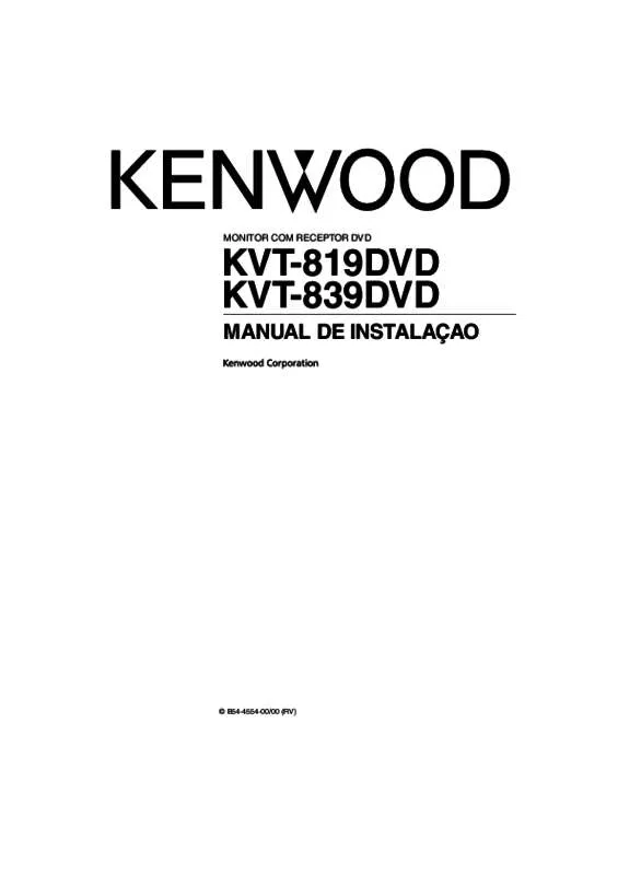 Mode d'emploi KENWOOD KVT-839DVD