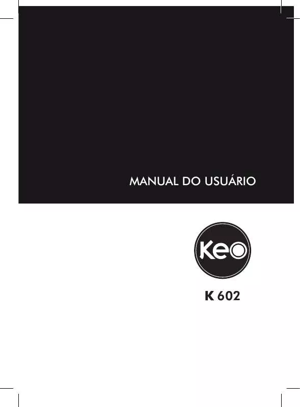 Mode d'emploi KEO K602