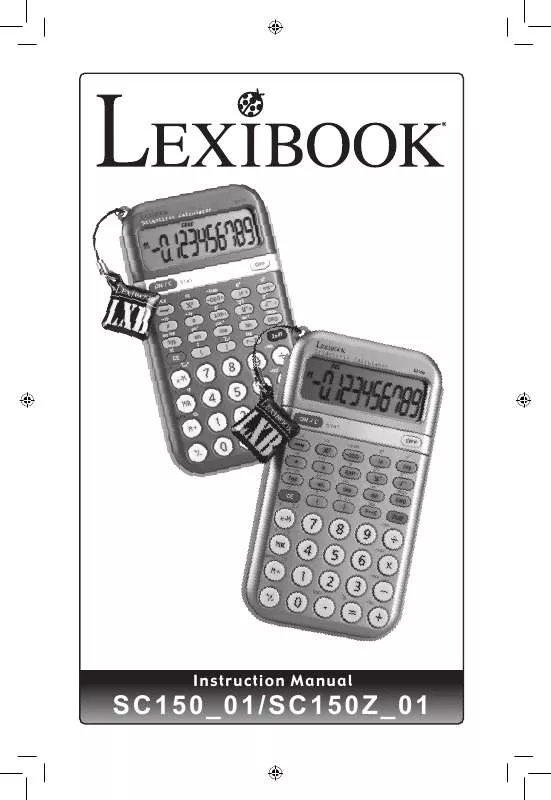 Mode d'emploi LEXIBOOK SC150Z