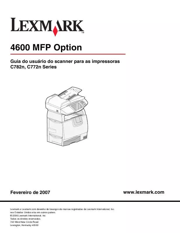 Mode d'emploi LEXMARK 4600 MFP OPTION