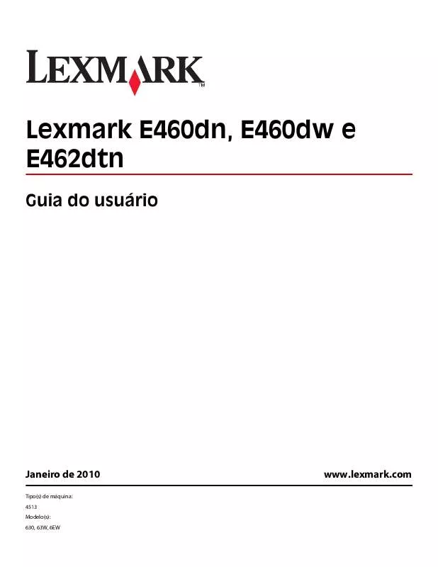 Mode d'emploi LEXMARK E462DTN
