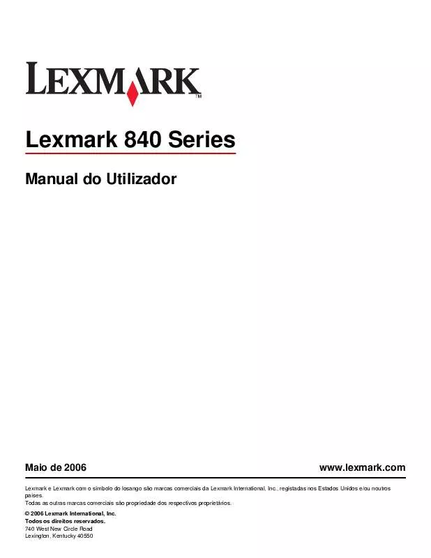 Mode d'emploi LEXMARK Z845