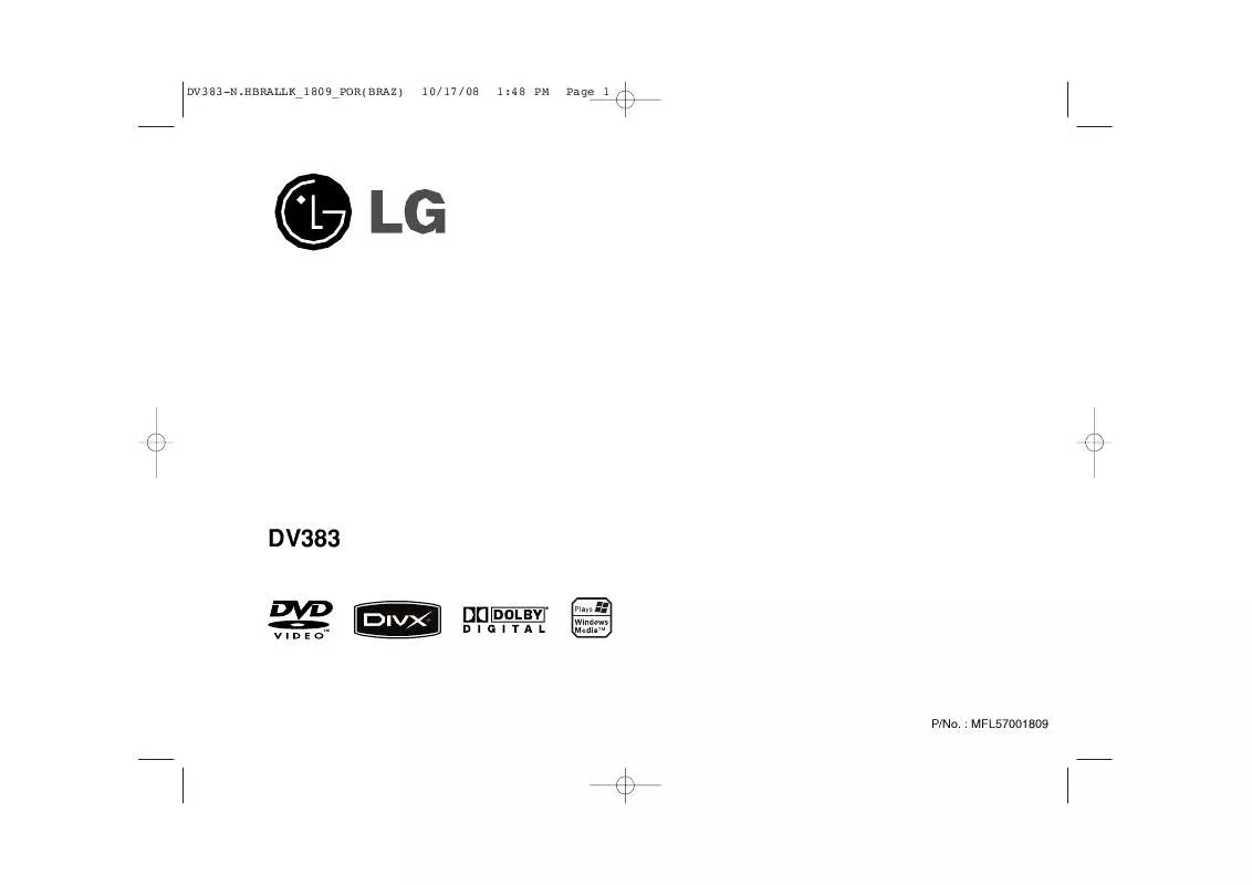 Mode d'emploi LG DV383