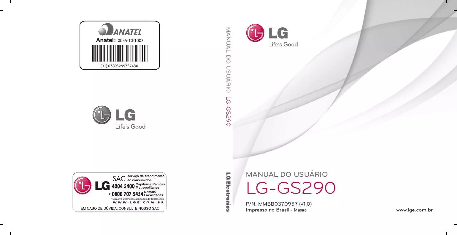 Mode d'emploi LG GS290