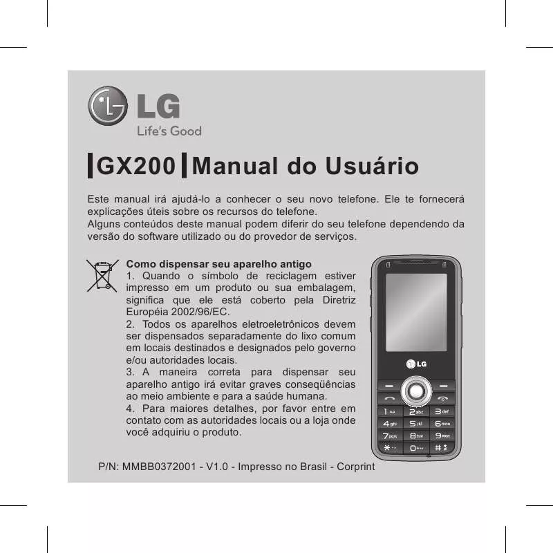 Mode d'emploi LG GX200