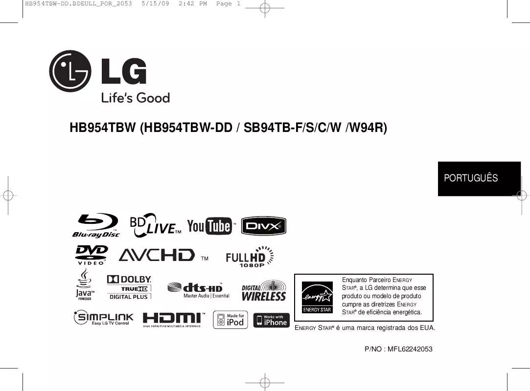 Mode d'emploi LG HB954TBW
