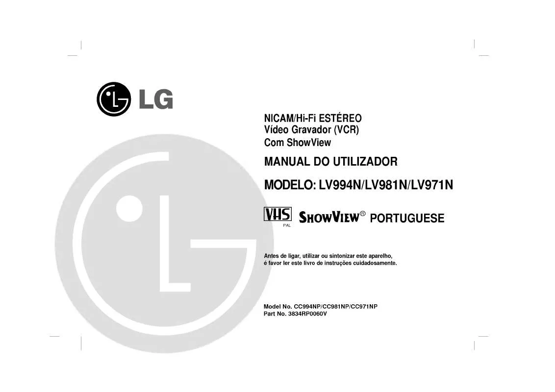 Mode d'emploi LG LV971N