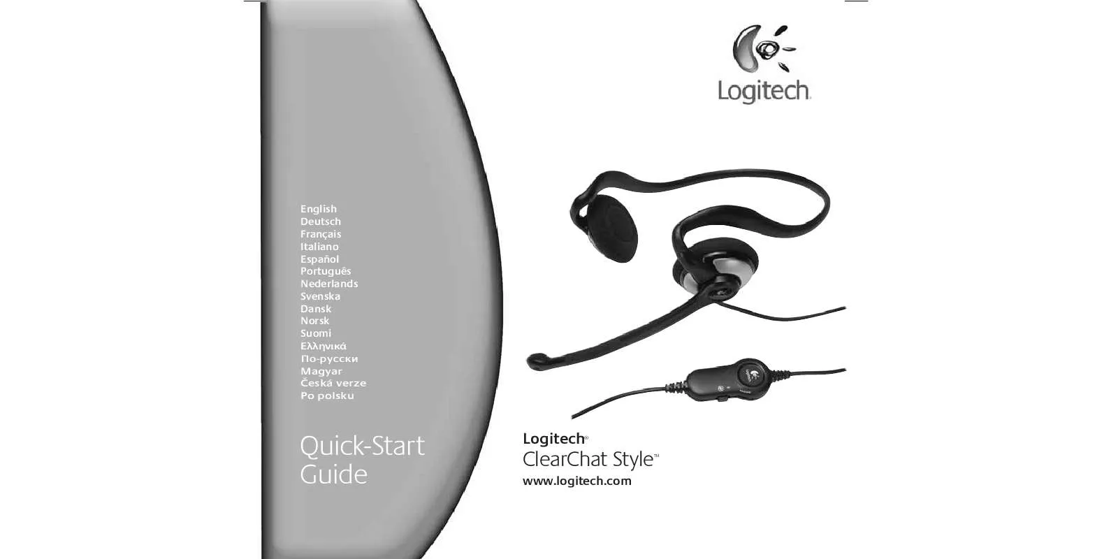 Mode d'emploi LOGITECH CLEARCHAT STYLE