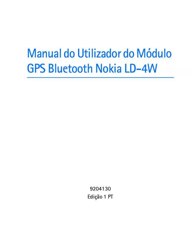 Mode d'emploi NOKIA BLUETOOTH GPS MODULE LD-4W