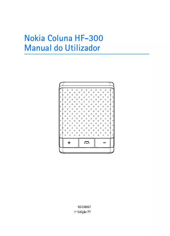 Mode d'emploi NOKIA SPEAKERPHONE HF-300
