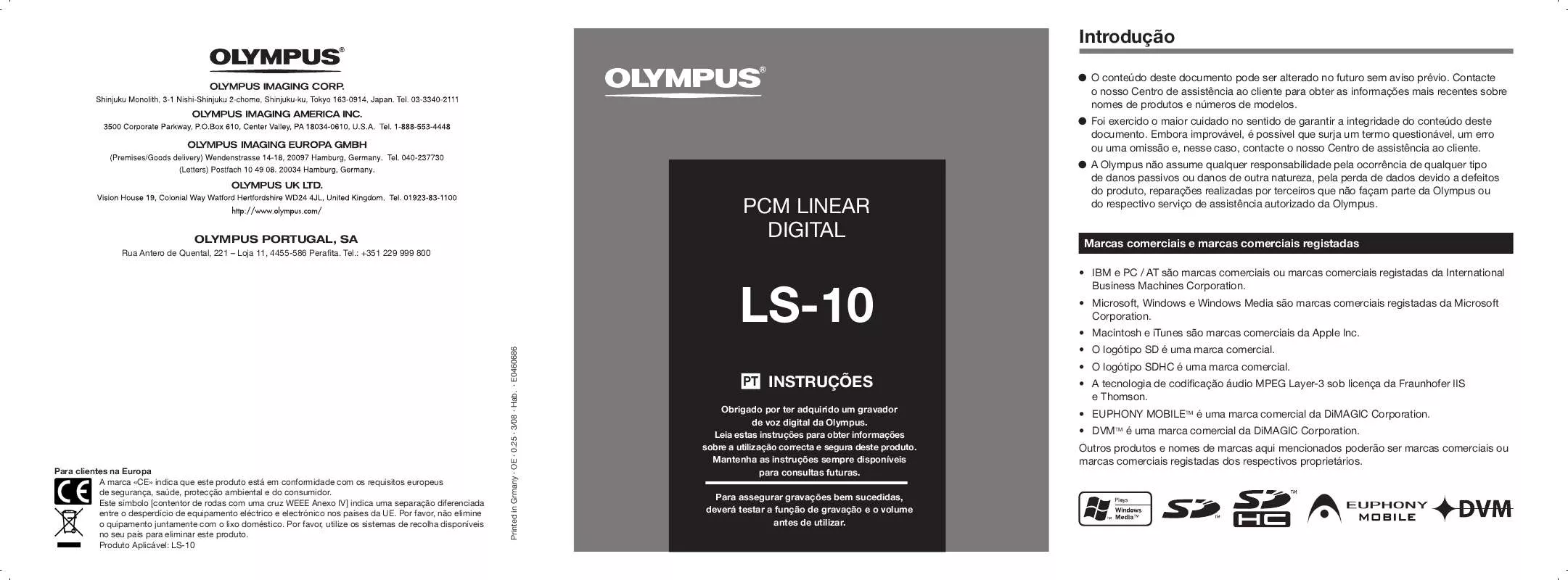 Mode d'emploi OLYMPUS LS-10