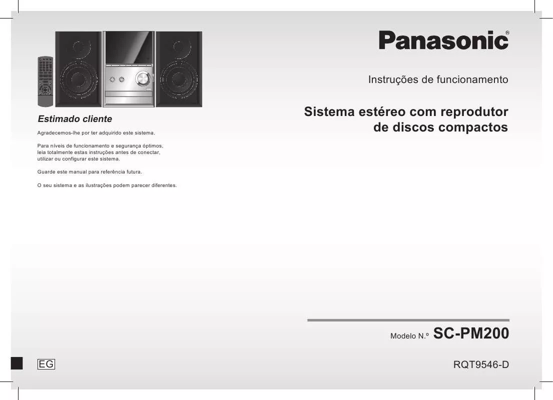 Mode d'emploi PANASONIC SC-PM200