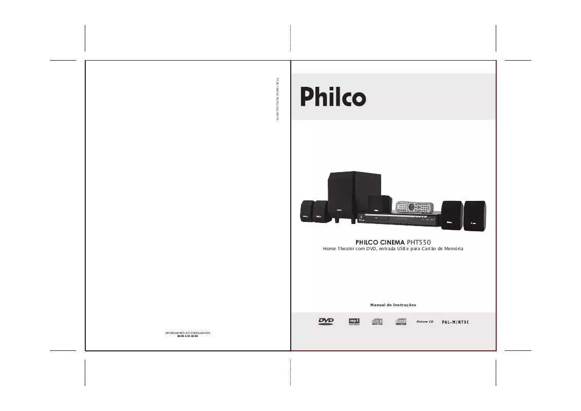 Mode d'emploi PHILCO PHT550