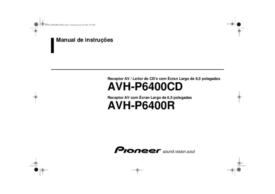 Mode d'emploi PIONEER AVH-P6400R